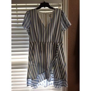 J crew stripped dress size 14